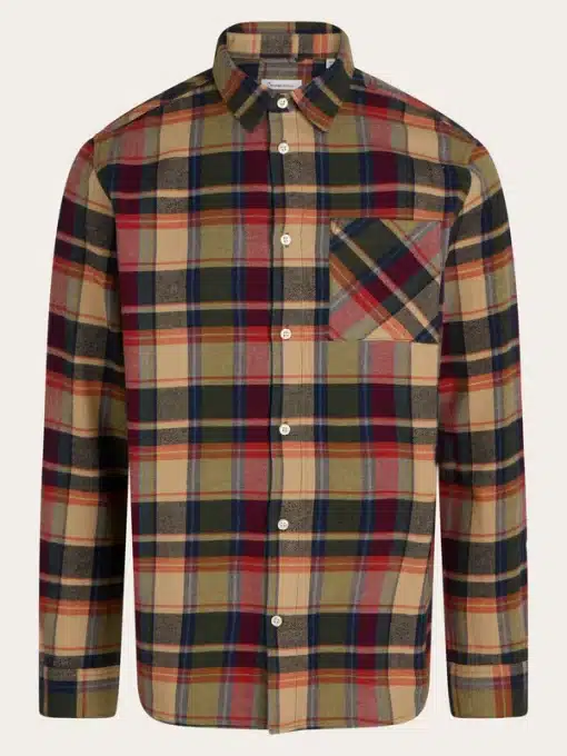 Knowledge Cotton Apparel Light Flannel Shirt