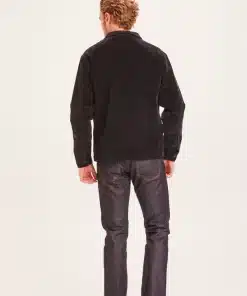 Knowledge Cotton Apparel Streched 8-Wales Corduroy Overshirt Black Jet