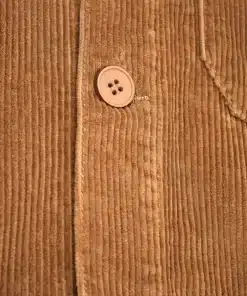 Knowledge Cotton Apparel Streched 8-Wales Corduroy Overshirt Brown Sugar