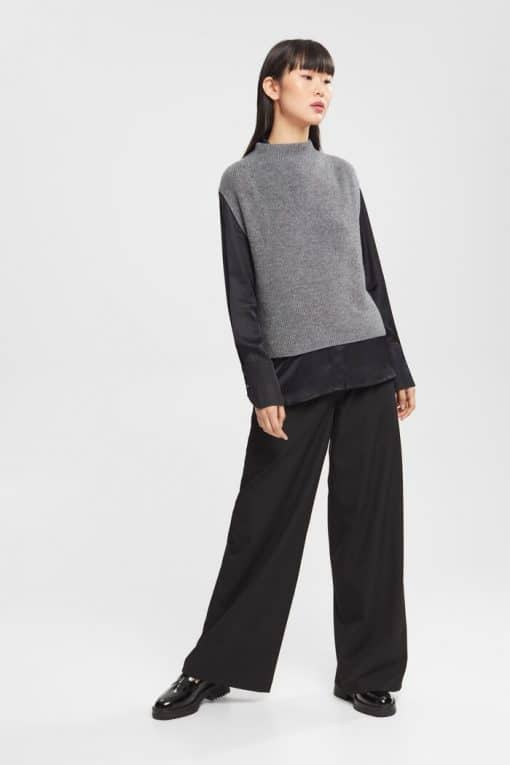 Esprit Knitted Vest Medium Grey
