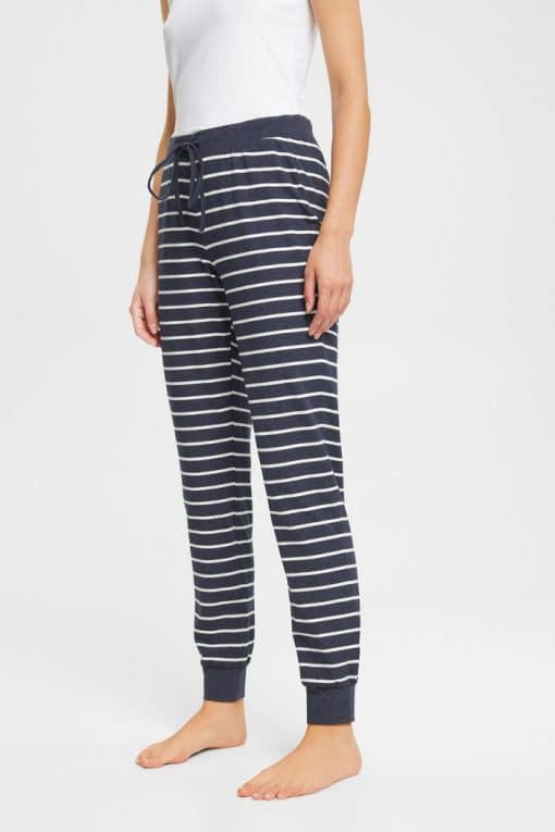 Esprit Striped Pyjama Pants Navy
