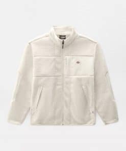 Dickies Red Chute Sherpa Fleece Jacket Ecru