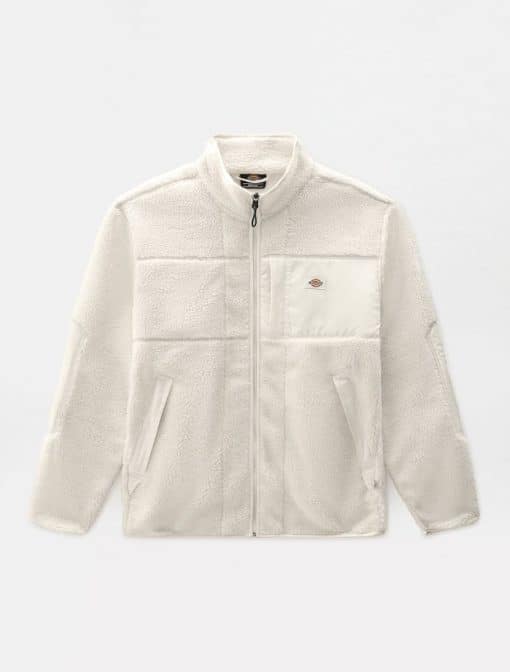 Dickies Red Chute Sherpa Fleece Jacket Ecru