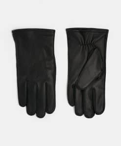 J.Lindeberg Milo Leather Gloves Black