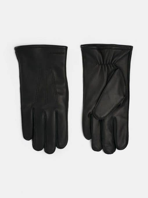 J.Lindeberg Milo Leather Gloves Black