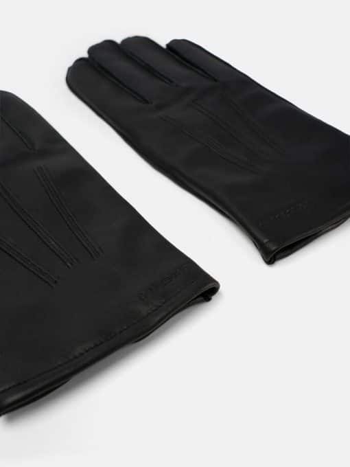 J.Lindeberg Milo Leather Gloves Black