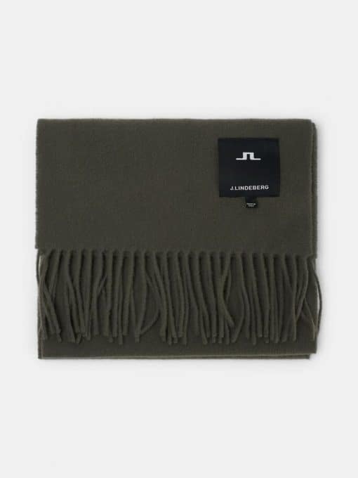 J.Lindeberg Champ Solid Scarf Forest Green