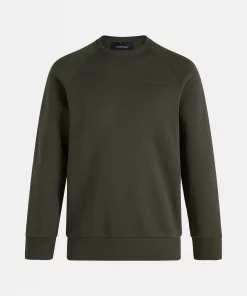 Peak Performance Original Small Logo Crew Men Forest Night