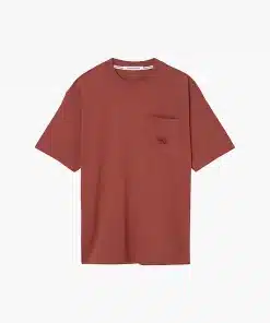 Calvin Klein Shrunken Badge Pocket Tee Terracotta Tile