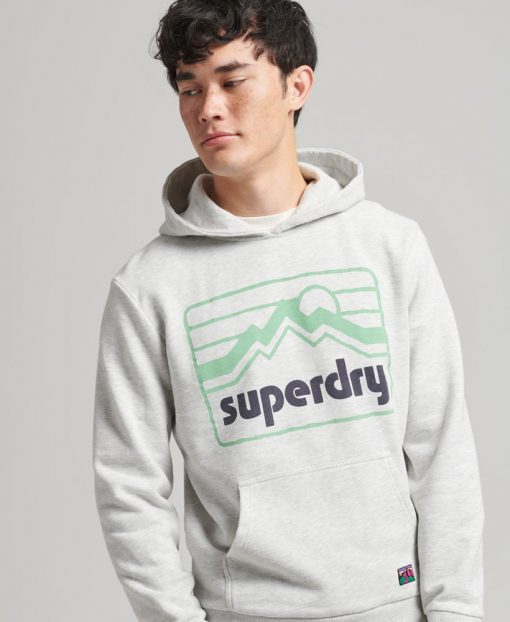 Superdry Vintage 90s Terrain Hoodie Glacier Grey Marl