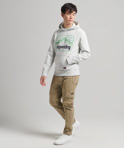 Superdry Vintage 90s Terrain Hoodie Glacier Grey Marl