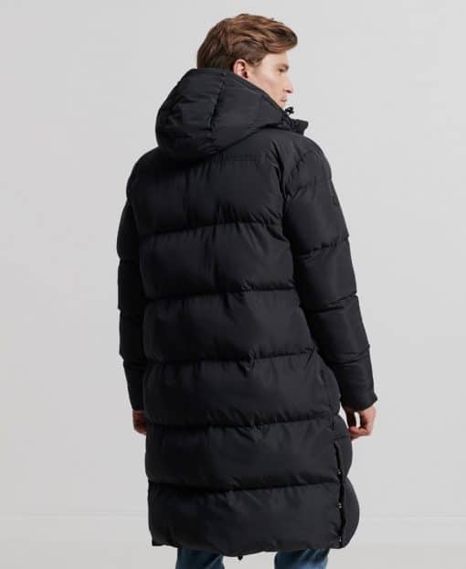 Superdry Studios Longline Duvet Coat Black