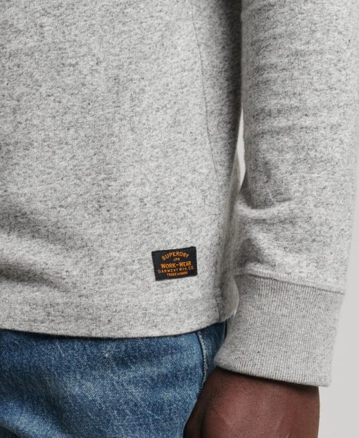 Superdry l/s Grandad Top Athletic Grey  Marl
