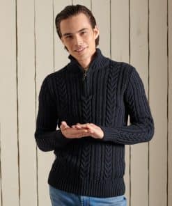 Jacob Henley Jumper Dark Blue