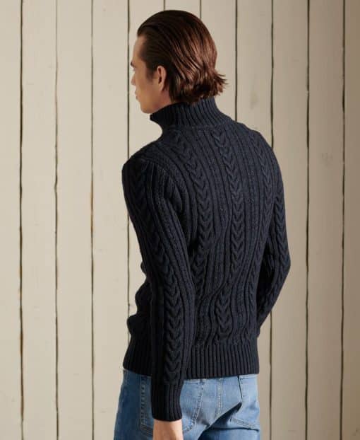 Jacob Henley Jumper Dark Blue