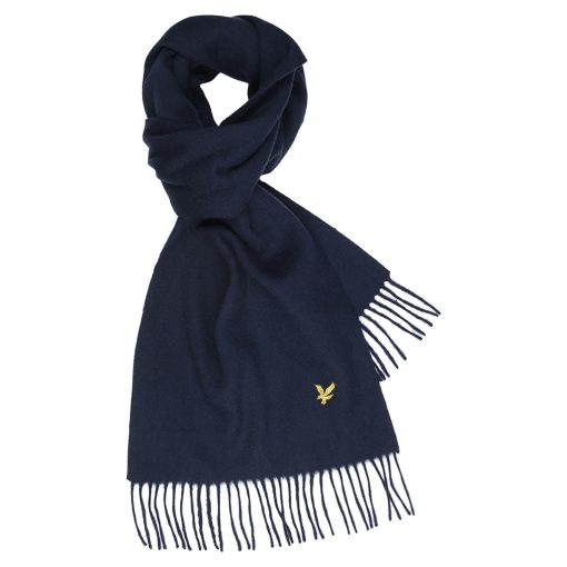 Lyle & Scott Lambswool Scarf Dark Navy