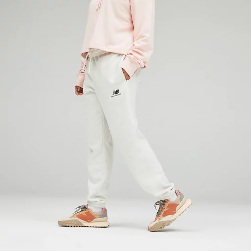 New Balance Uni-ssentials French Terry Sweatpant Sea Salt Heather
