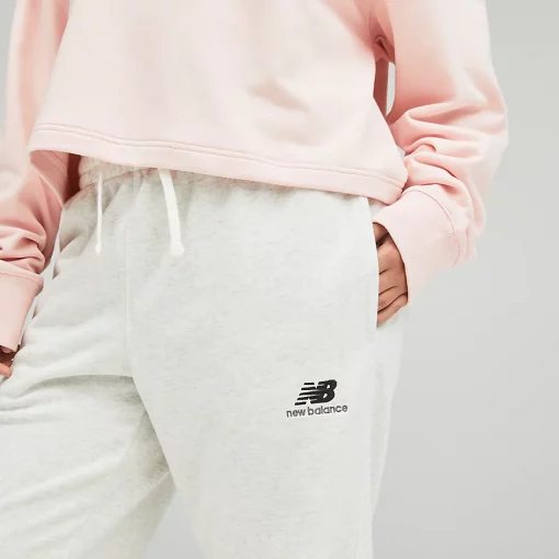 New Balance Uni-ssentials French Terry Sweatpant Sea Salt Heather