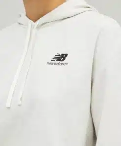 New Balance Uni-ssentials French Terry Hoodie Sea Salt Heather