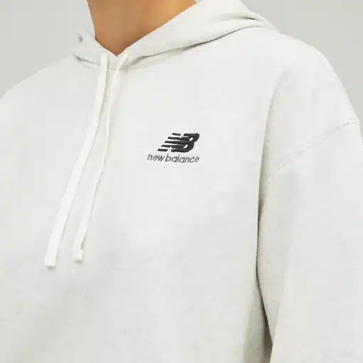 New Balance Uni-ssentials French Terry Hoodie Sea Salt Heather