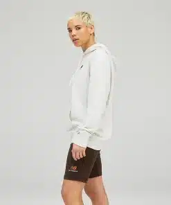 New Balance Uni-ssentials French Terry Hoodie Sea Salt Heather