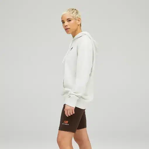 New Balance Uni-ssentials French Terry Hoodie Sea Salt Heather