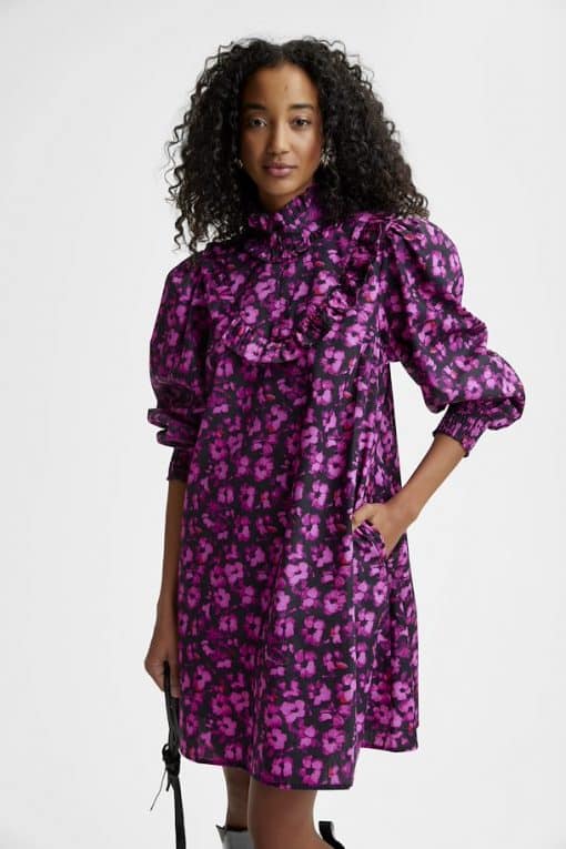 Gestuz Dayagz Short Dress Pink Flower