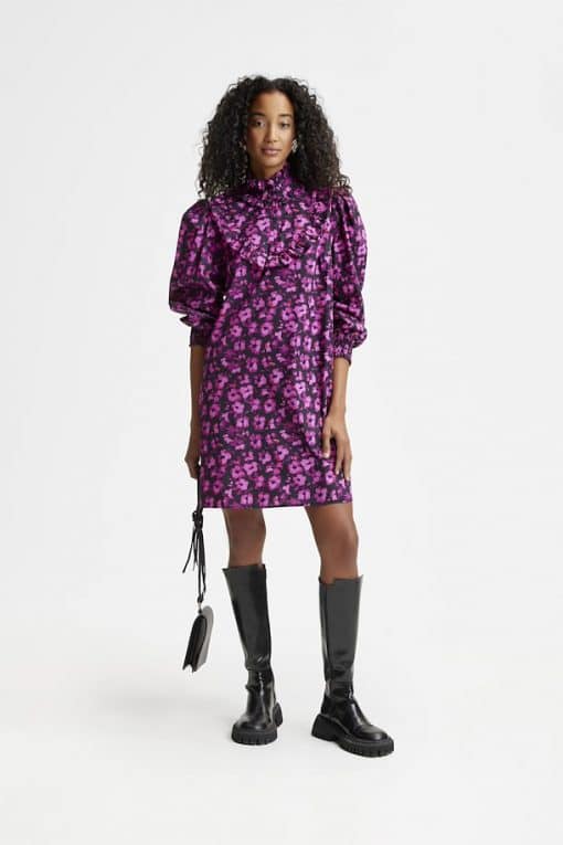 Gestuz Dayagz Short Dress Pink Flower