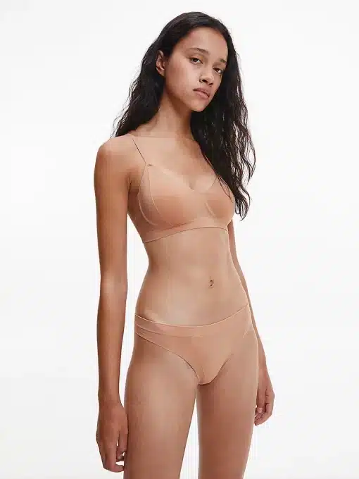 Calvin Klein Light Lined Bonded Flex Bralette Clay
