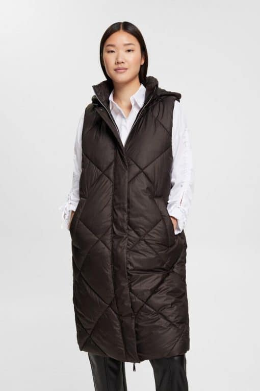 Esprit Quilted Vest Black