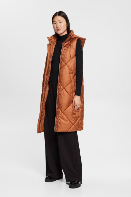 Esprit Quilted Vest Toffee