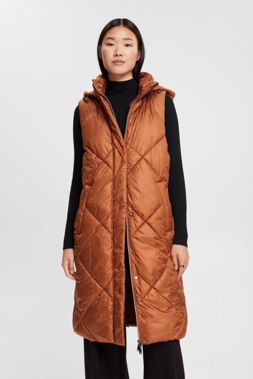 Esprit Quilted Vest Toffee