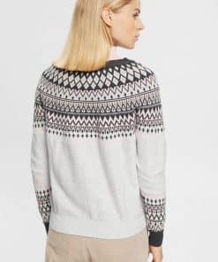 Esprit Jaquard Sweater Light Grey
