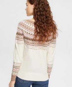 Esprit Jaquard Sweater Sand