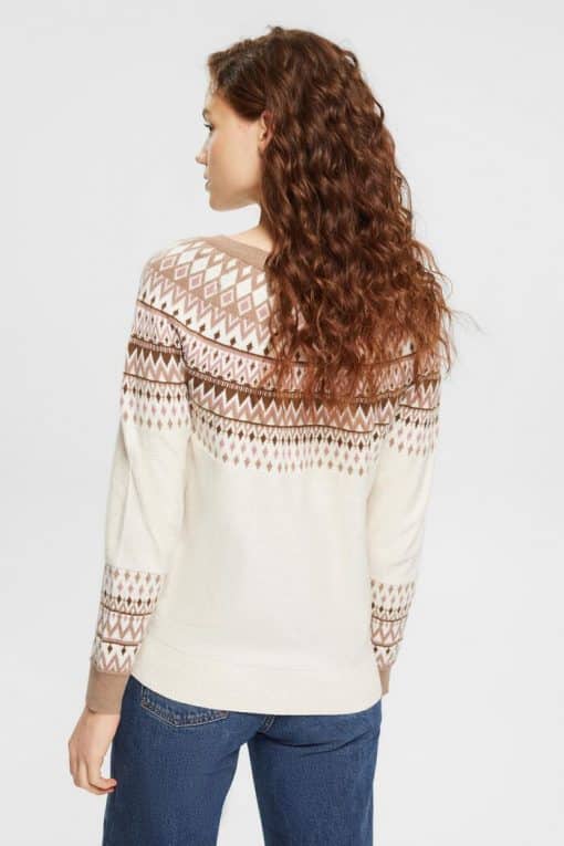 Esprit Jaquard Sweater Sand