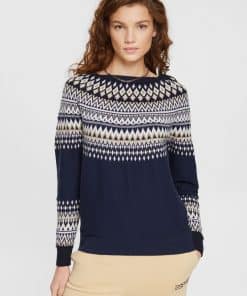 Esprit Jaquard Sweater Navy