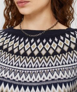 Esprit Jaquard Sweater Navy