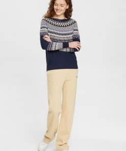 Esprit Jaquard Sweater Navy
