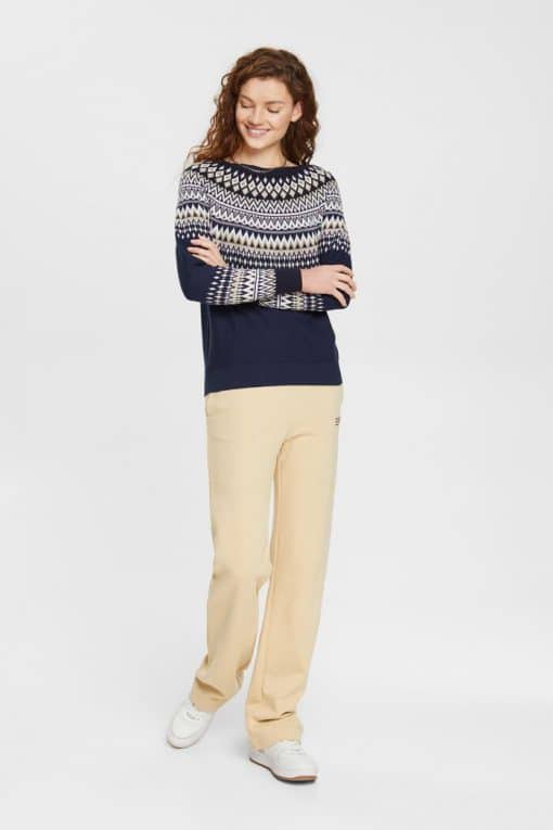 Esprit Jaquard Sweater Navy