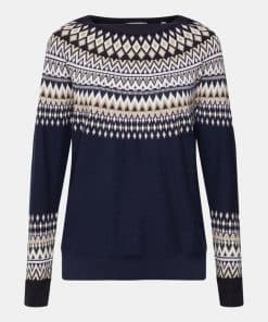 Esprit Jaquard Sweater Navy