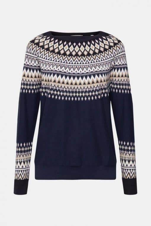 Esprit Jaquard Sweater Navy
