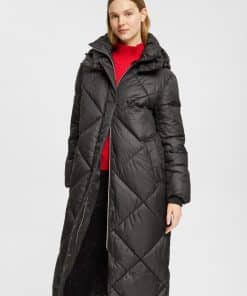 Esprit Quilted Coat Black