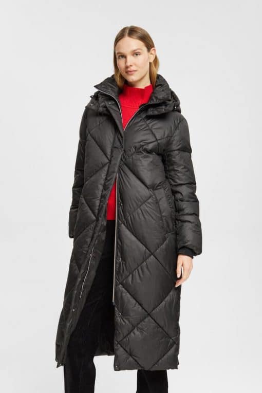 Esprit Quilted Coat Black