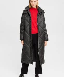 Esprit Quilted Coat Black