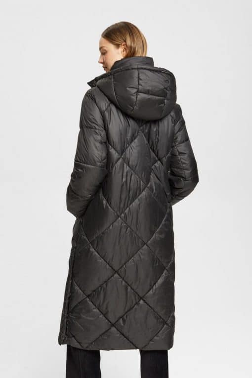 Esprit Quilted Coat Black