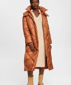 Esprit Quilted Coat Toffee