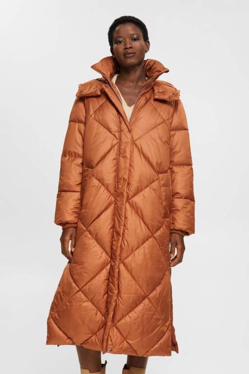 Esprit Quilted Coat Toffee