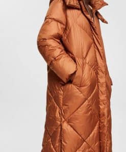 Esprit Quilted Coat Toffee