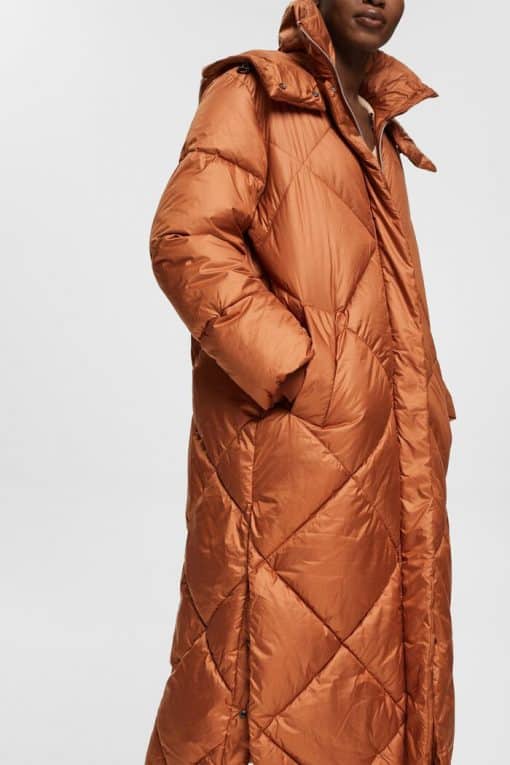 Esprit Quilted Coat Toffee