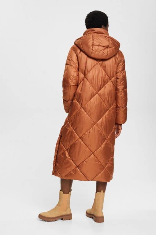 Esprit Quilted Coat Toffee